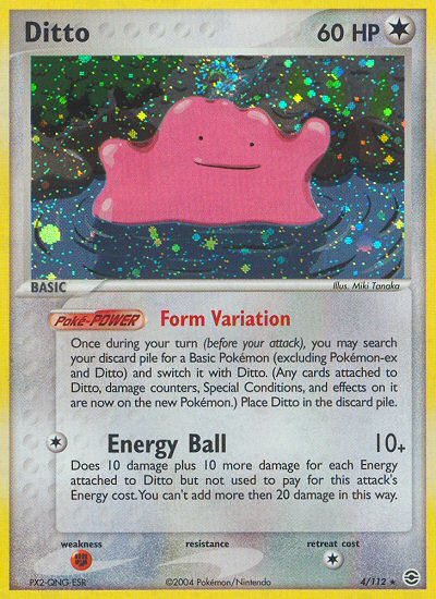 Ditto (4/112) [EX: FireRed & LeafGreen] | Dumpster Cat Games