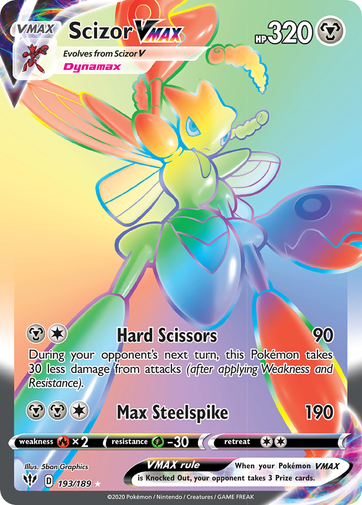 Scizor VMAX (193/189) [Sword & Shield: Darkness Ablaze] | Dumpster Cat Games