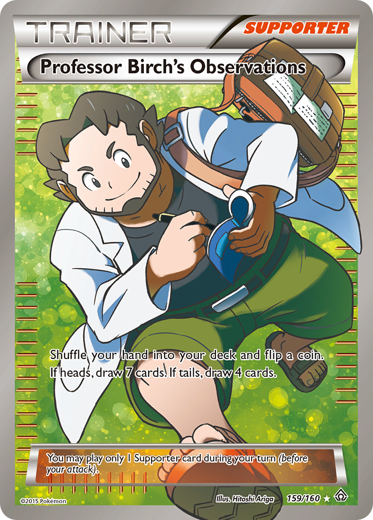 Professor Birch's Observations (159/160) [XY: Primal Clash] | Dumpster Cat Games