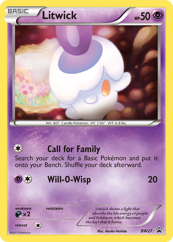 Litwick (BW27) [Black & White: Black Star Promos] | Dumpster Cat Games