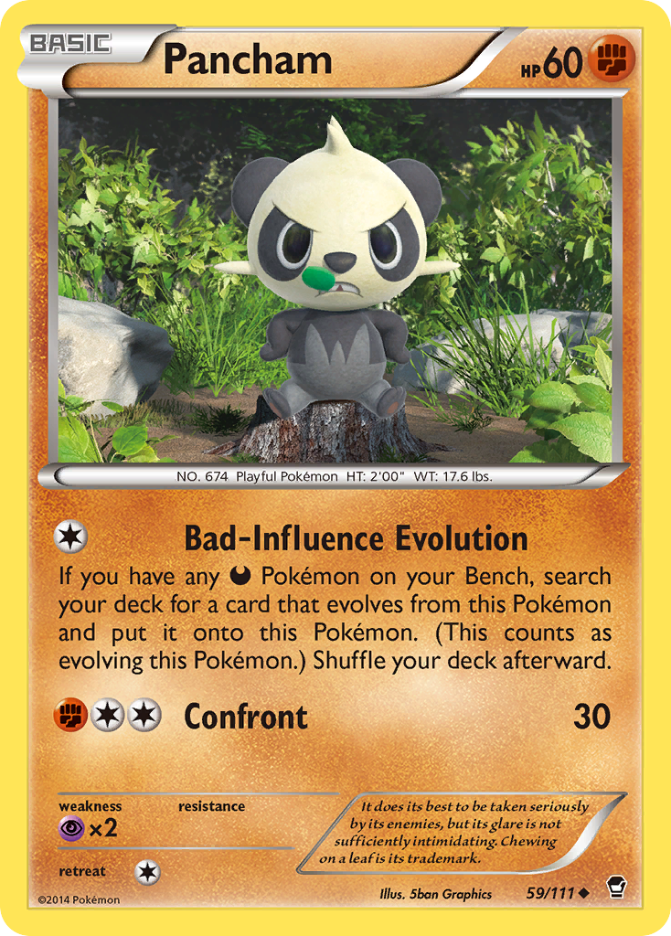 Pancham (59/111) [XY: Furious Fists] | Dumpster Cat Games