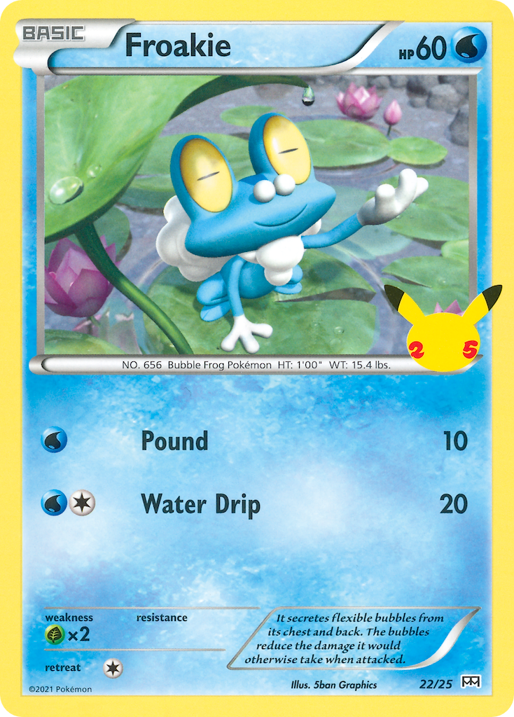 Froakie (22/25) [McDonald's 25th Anniversary] | Dumpster Cat Games