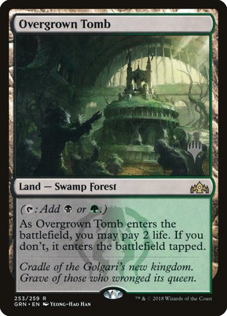 Overgrown Tomb [Guilds of Ravnica Promos] | Dumpster Cat Games