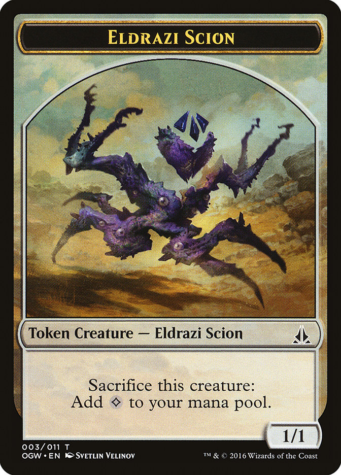 Eldrazi Scion (003/011) [Oath of the Gatewatch Tokens] | Dumpster Cat Games