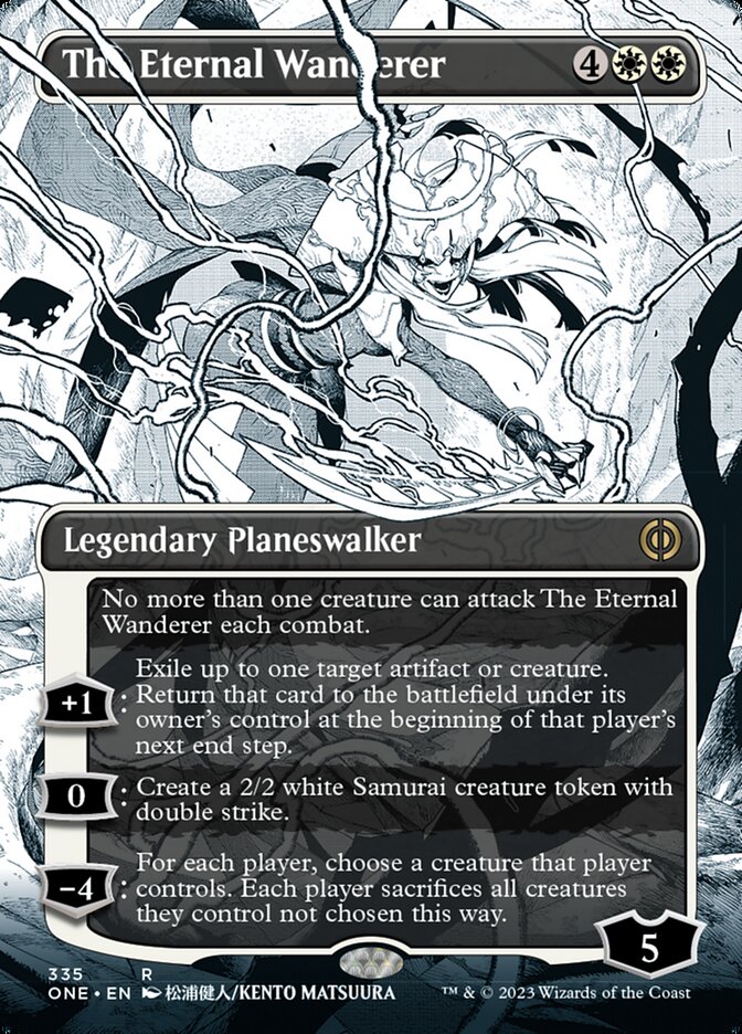 The Eternal Wanderer (Borderless Manga) [Phyrexia: All Will Be One] | Dumpster Cat Games