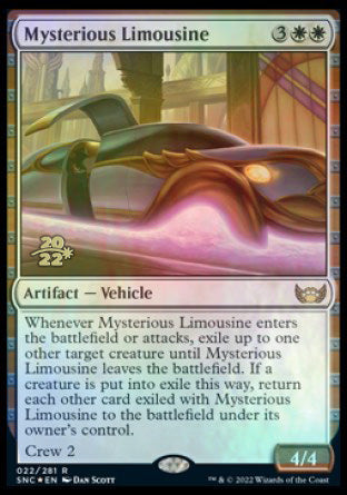 Mysterious Limousine [Streets of New Capenna Prerelease Promos] | Dumpster Cat Games