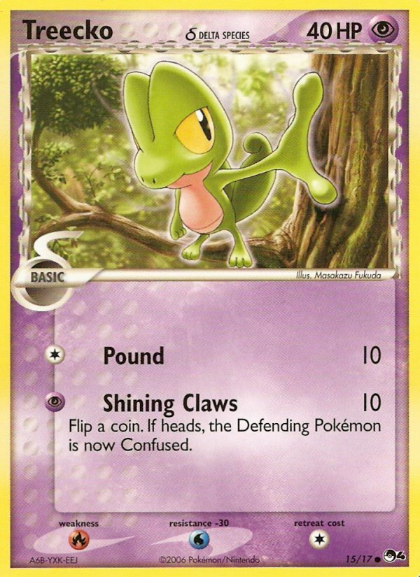 Treecko (15/17) (Delta Species) [POP Series 4] | Dumpster Cat Games