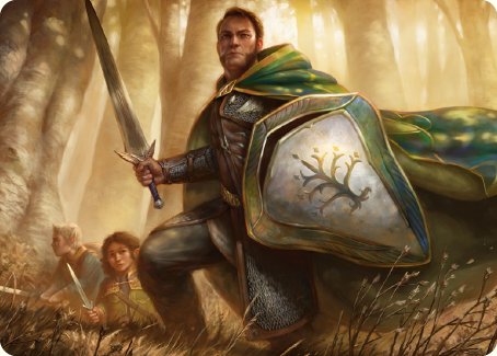 Boromir, Warden of the Tower Art Card [The Lord of the Rings: Tales of Middle-earth Art Series] | Dumpster Cat Games