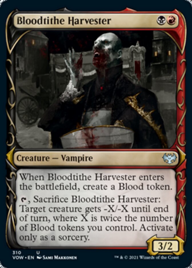 Bloodtithe Harvester (Showcase Fang Frame) [Innistrad: Crimson Vow] | Dumpster Cat Games