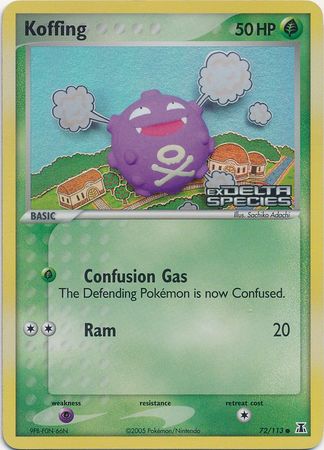 Koffing (72/113) (Stamped) [EX: Delta Species] | Dumpster Cat Games