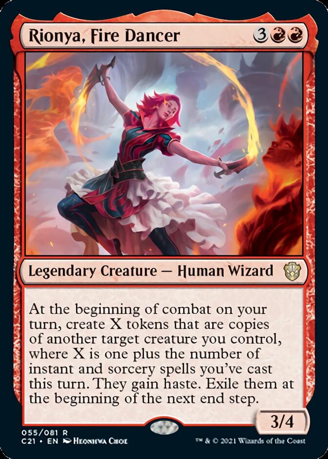 Rionya, Fire Dancer [Commander 2021] | Dumpster Cat Games