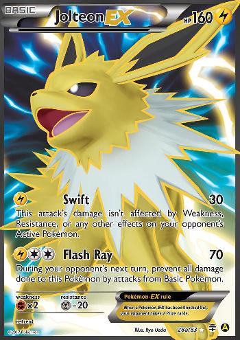 Jolteon EX (28a/83) (Alternate Art Promo) [XY: Generations] | Dumpster Cat Games