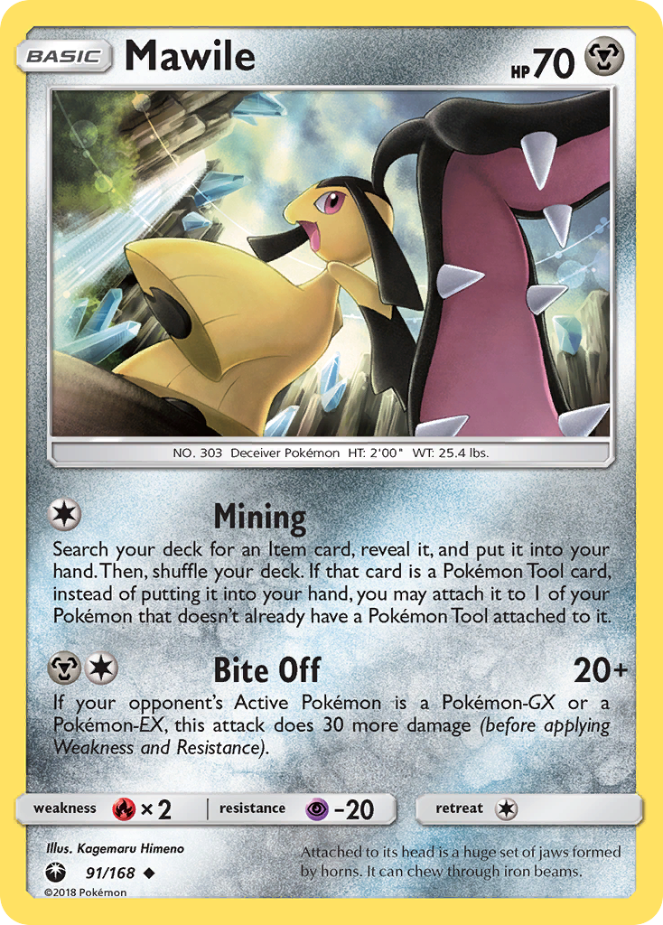 Mawile (91/168) [Sun & Moon: Celestial Storm] | Dumpster Cat Games