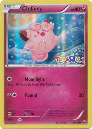 Clefairy (50/83) (Toys R Us Promo) [XY: Generations] | Dumpster Cat Games