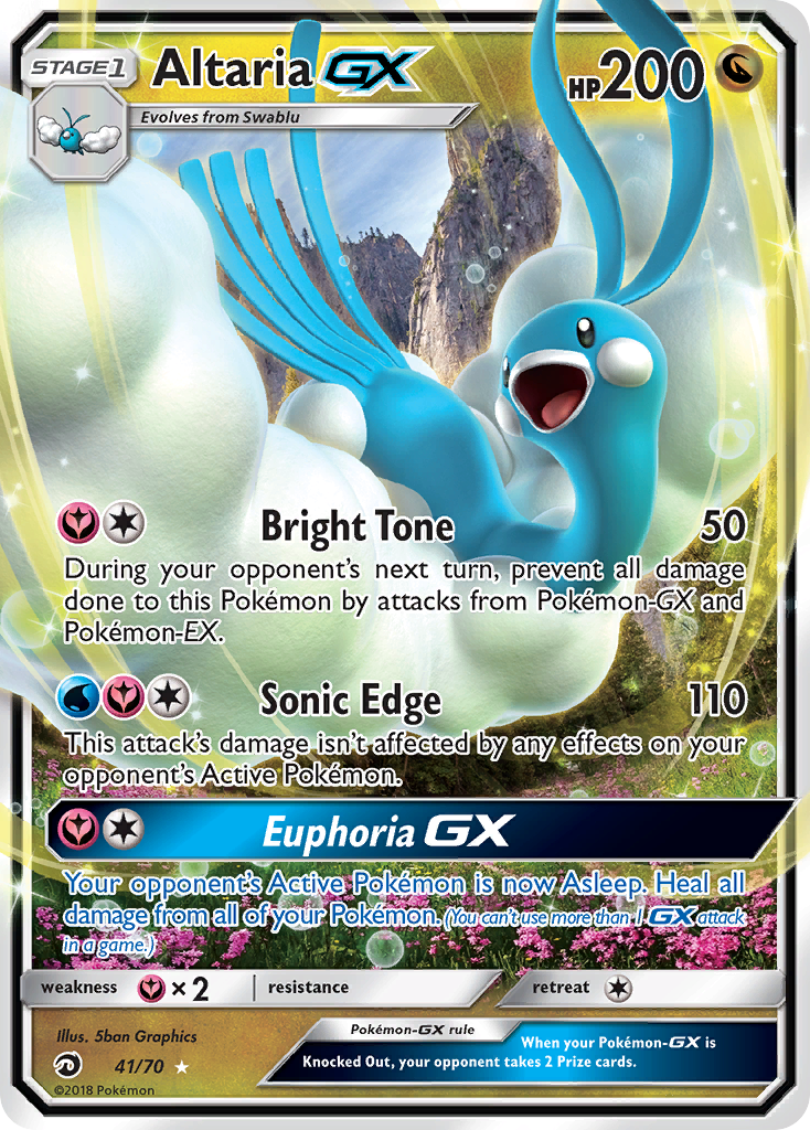 Altaria GX (41/70) [Sun & Moon: Dragon Majesty] | Dumpster Cat Games