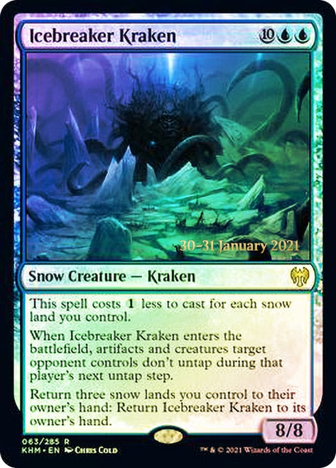 Icebreaker Kraken  [Kaldheim Prerelease Promos] | Dumpster Cat Games