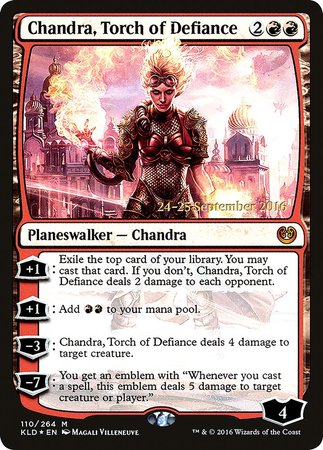 Chandra, Torch of Defiance [Kaladesh Promos] | Dumpster Cat Games