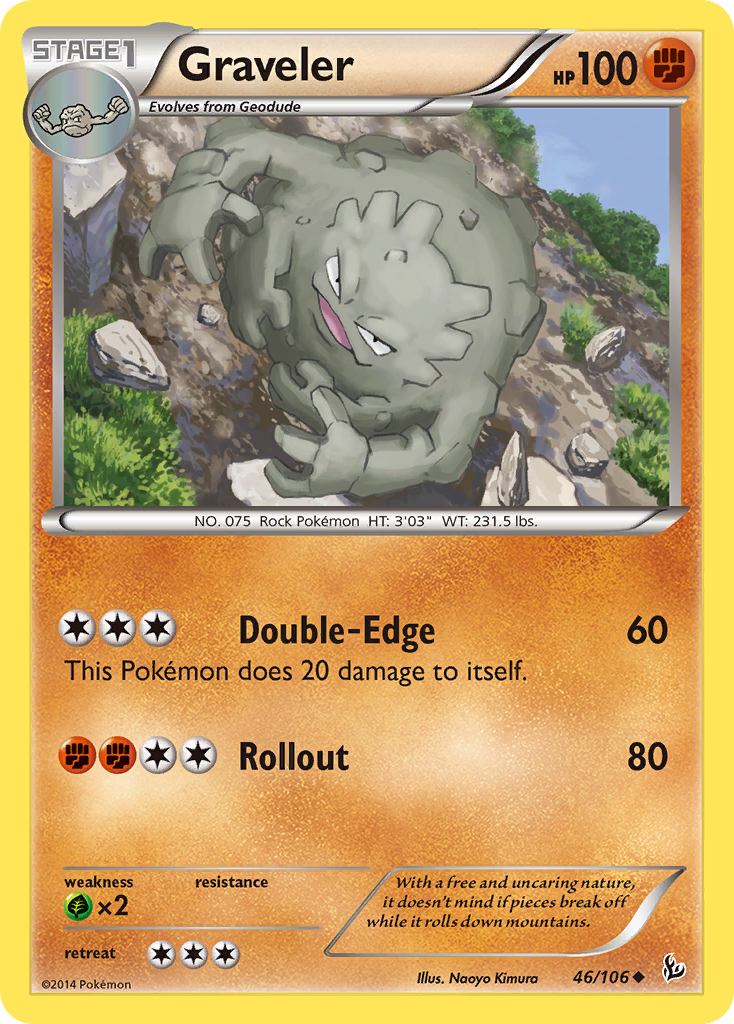 Graveler (46/106) [XY: Flashfire] | Dumpster Cat Games