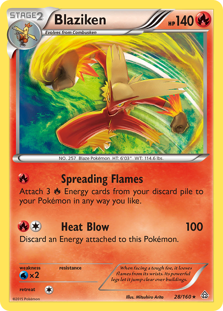 Blaziken (28/160) [XY: Primal Clash] | Dumpster Cat Games