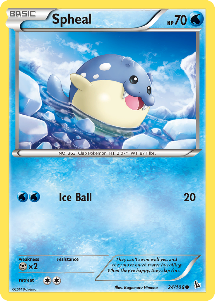 Spheal (24/106) [XY: Flashfire] | Dumpster Cat Games