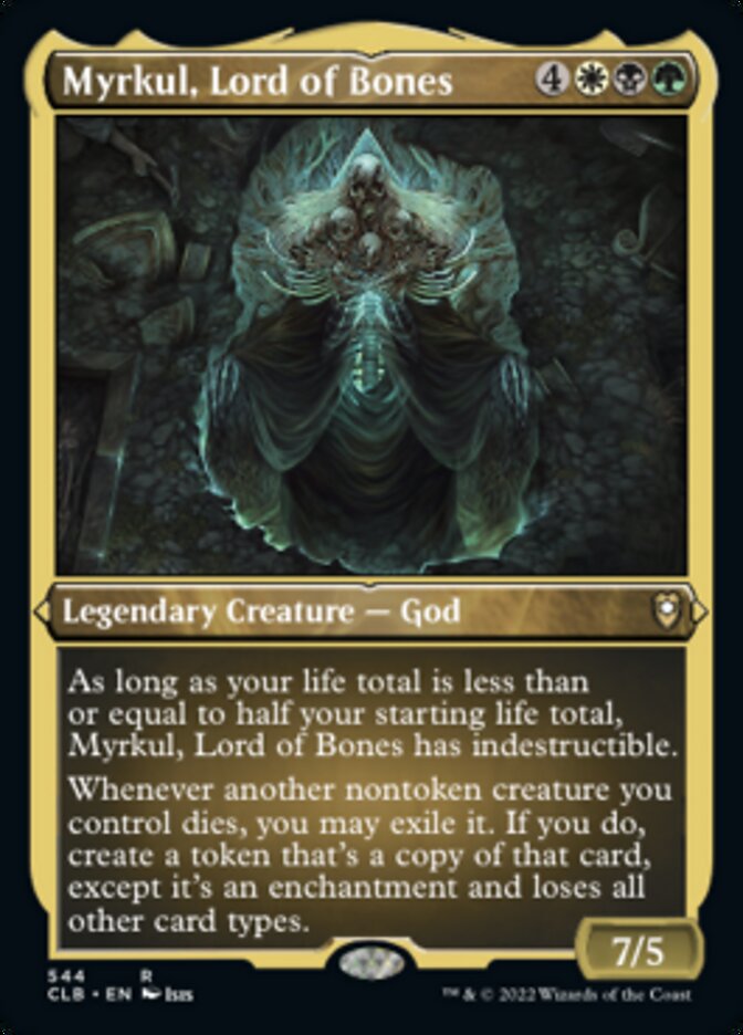 Myrkul, Lord of Bones (Foil Etched) [Commander Legends: Battle for Baldur's Gate] | Dumpster Cat Games