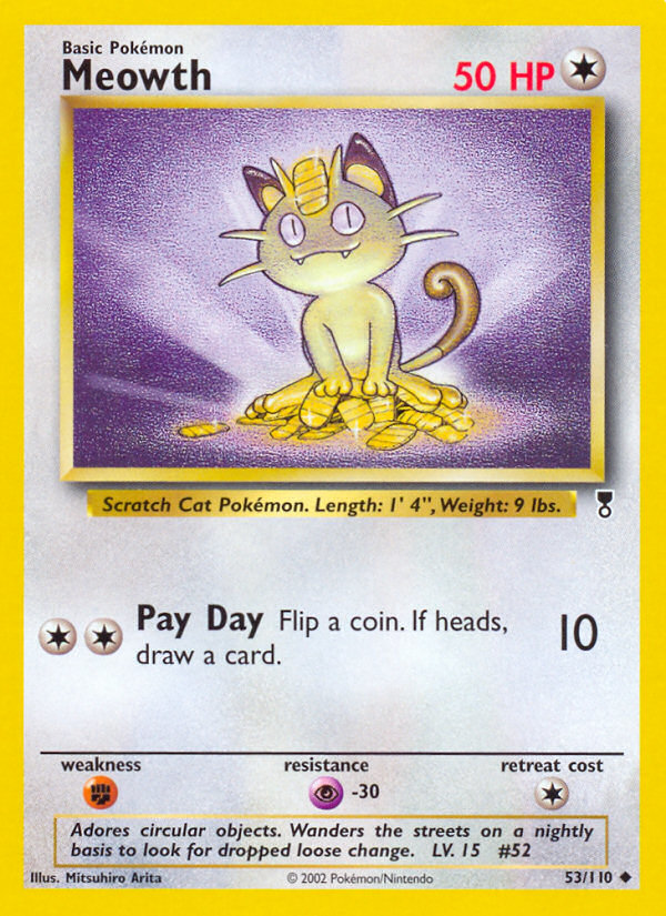 Meowth (53/110) [Legendary Collection] | Dumpster Cat Games