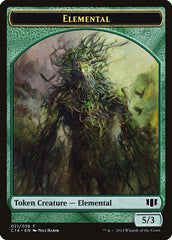 Elemental // Beast (019/036) Double-sided Token [Commander 2014 Tokens] | Dumpster Cat Games