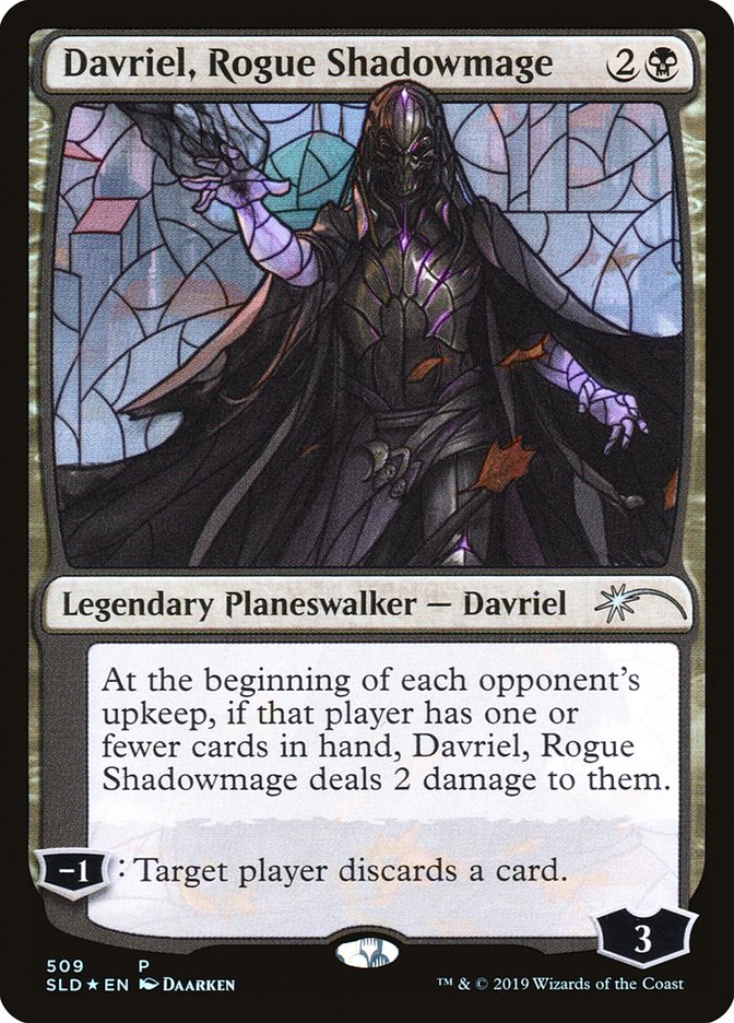 Davriel, Rogue Shadowmage (Stained Glass) [Secret Lair Drop Promos] | Dumpster Cat Games