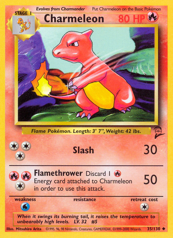 Charmeleon (35/130) [Base Set 2] | Dumpster Cat Games