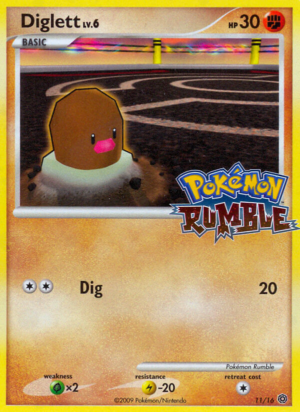 Diglett (11/16) [Pokémon Rumble] | Dumpster Cat Games