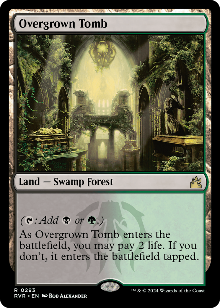 Overgrown Tomb [Ravnica Remastered] | Dumpster Cat Games