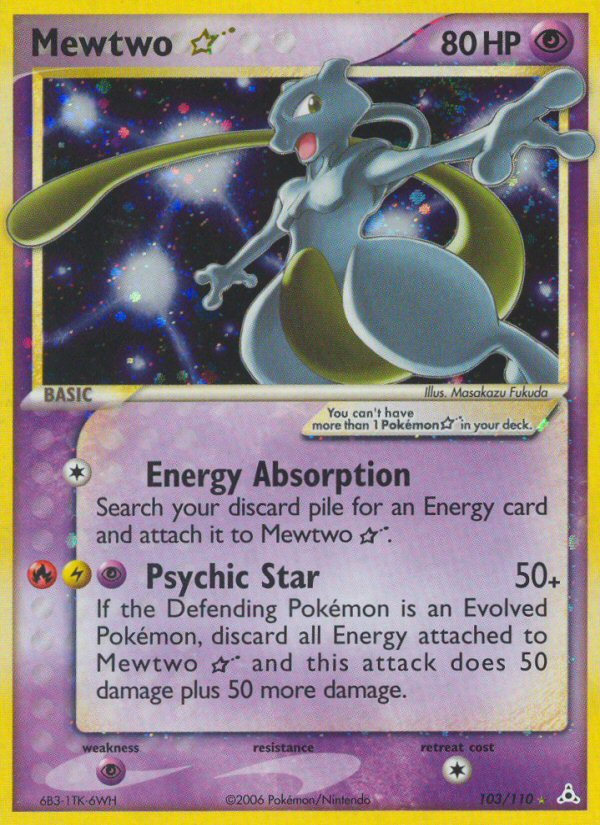 Mewtwo Star (103/110) [EX: Holon Phantoms] | Dumpster Cat Games