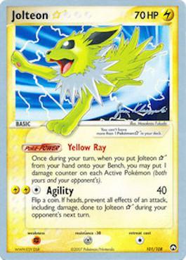 Jolteon Star (101/108) (Psychic Lock - Jason Klaczynski) [World Championships 2008] | Dumpster Cat Games