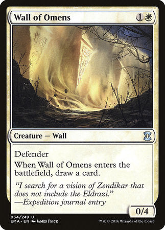 Wall of Omens [Eternal Masters] | Dumpster Cat Games