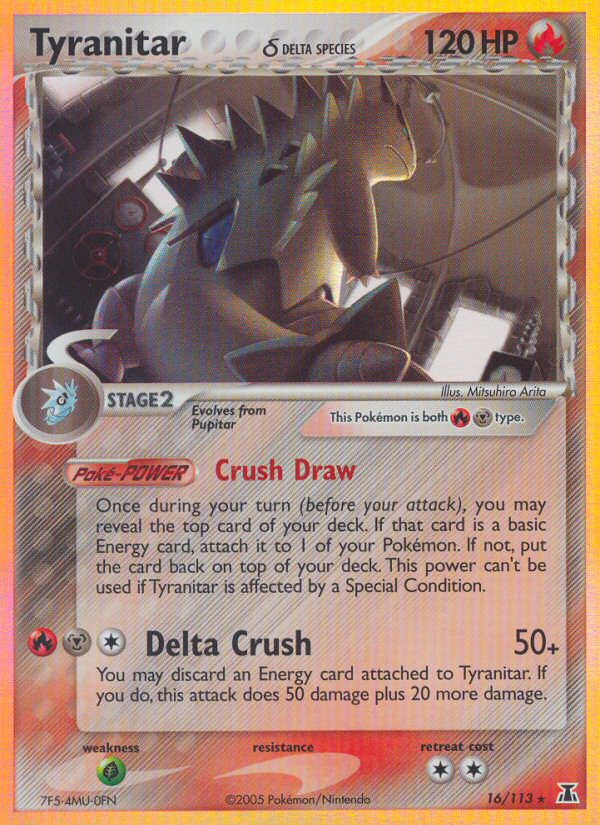 Tyranitar (16/113) (Delta Species) [EX: Delta Species] | Dumpster Cat Games