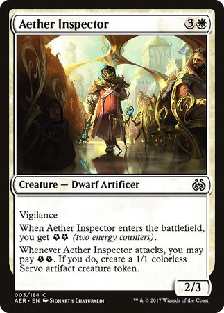 Aether Inspector [Aether Revolt] | Dumpster Cat Games