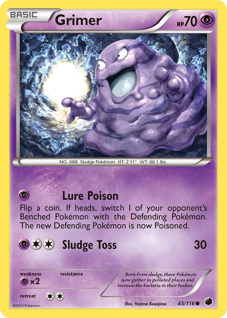 Grimer (45/116) [Black & White: Plasma Freeze] | Dumpster Cat Games