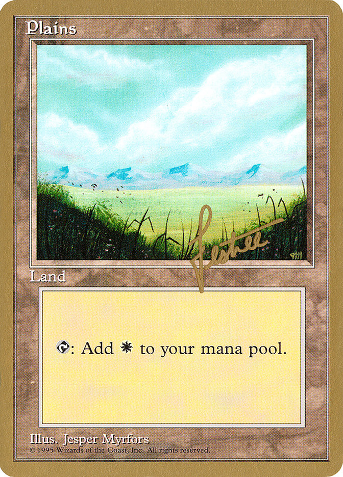 Plains (bl366) (Bertrand Lestree) [Pro Tour Collector Set] | Dumpster Cat Games