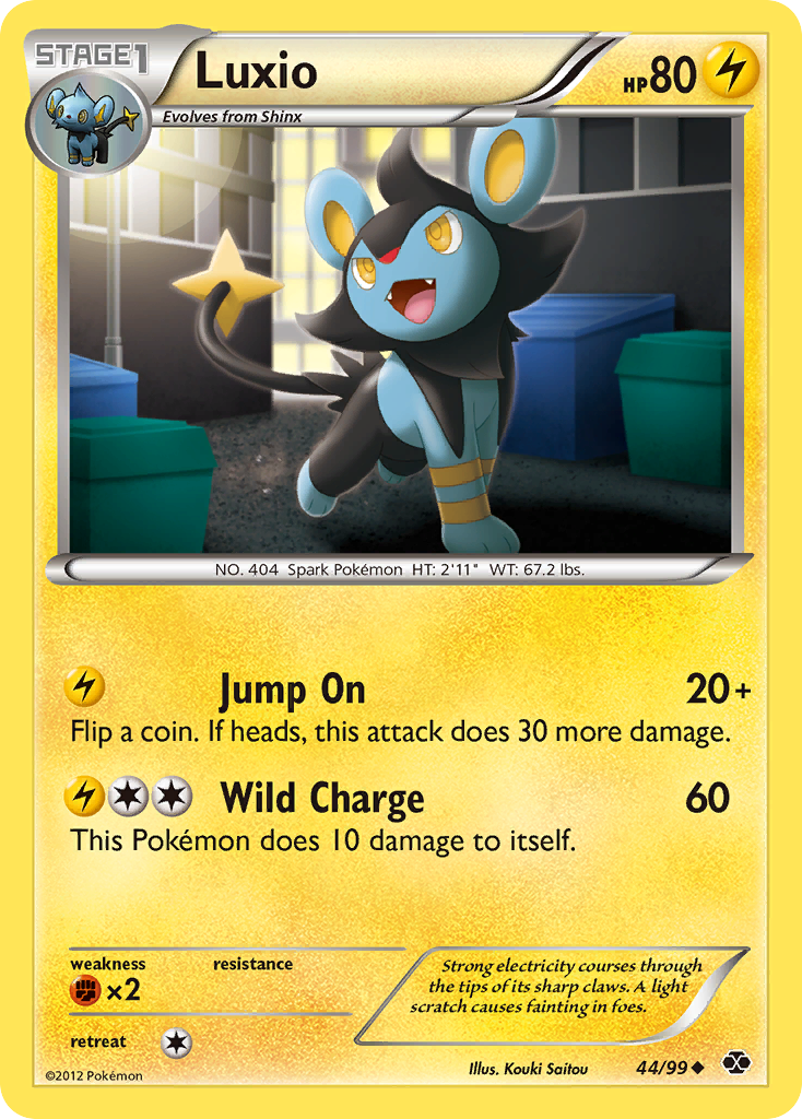 Luxio (44/99) [Black & White: Next Destinies] | Dumpster Cat Games