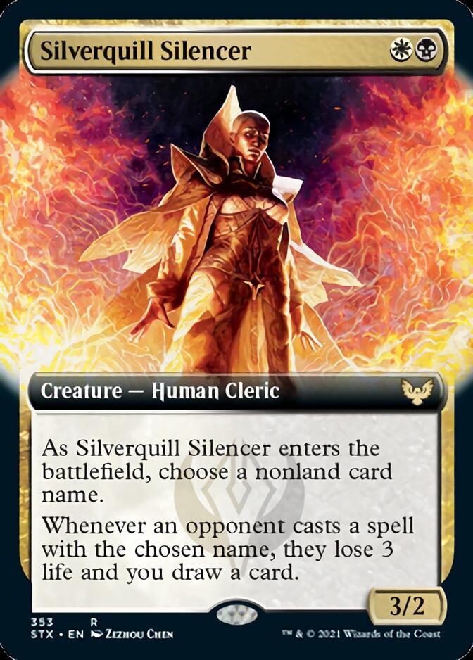 Silverquill Silencer (Extended) [Strixhaven: School of Mages] | Dumpster Cat Games