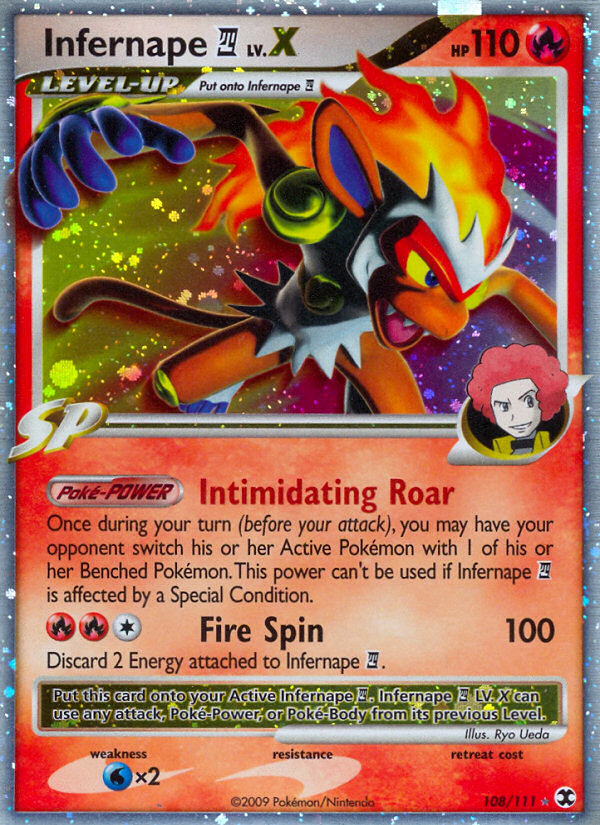 Infernape LV.X (108/111) [Platinum: Rising Rivals] | Dumpster Cat Games