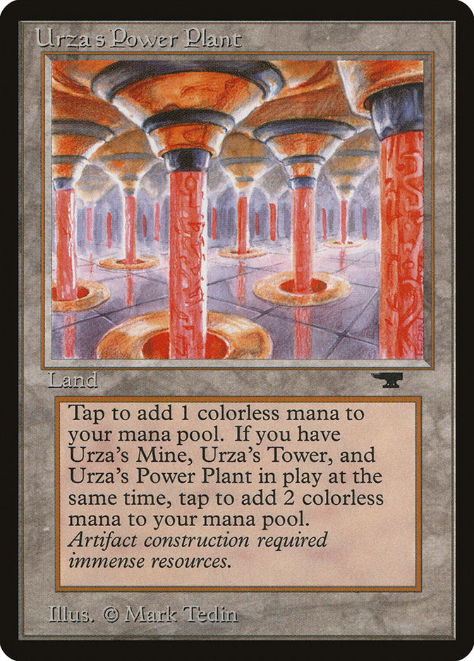 Urza's Power Plant (Red Columns) [Antiquities] | Dumpster Cat Games