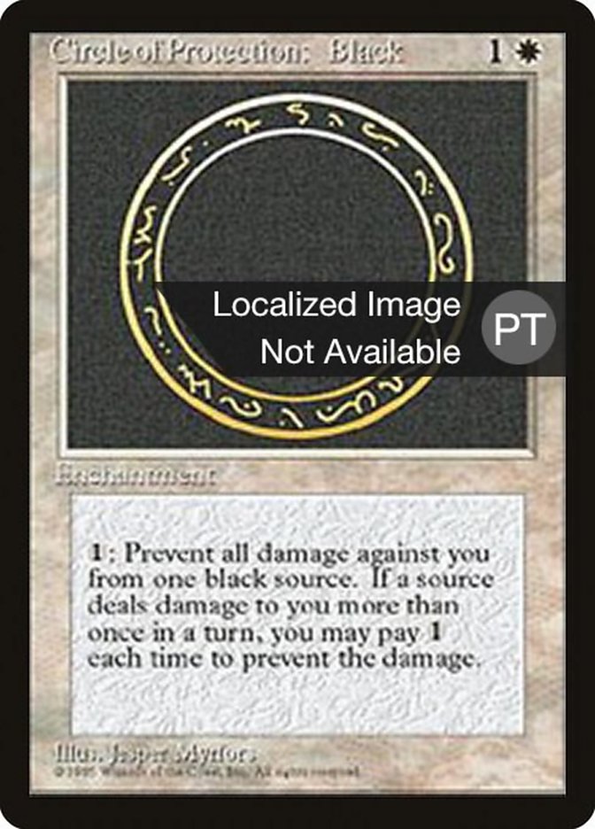 Circle of Protection: Black [Fourth Edition (Foreign Black Border)] | Dumpster Cat Games