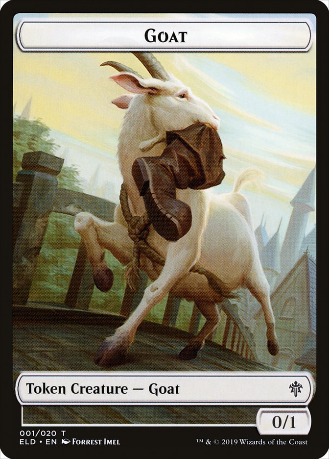 Goat [Throne of Eldraine Tokens] | Dumpster Cat Games