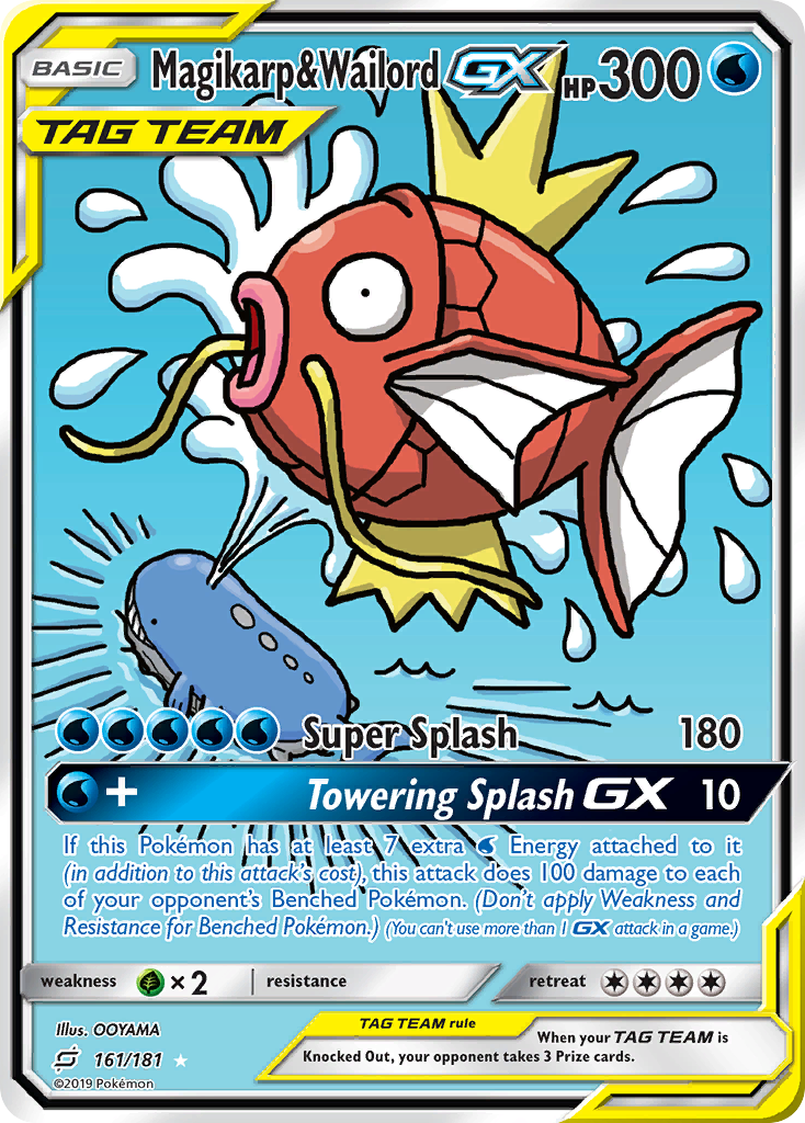 Magikarp & Wailord GX (161/181) [Sun & Moon: Team Up] | Dumpster Cat Games