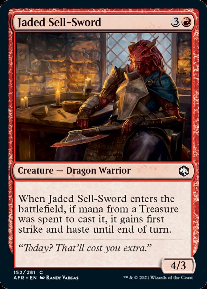 Jaded Sell-Sword [Dungeons & Dragons: Adventures in the Forgotten Realms] | Dumpster Cat Games