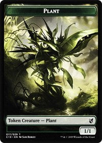 Plant // Snake Double-sided Token [Commander 2019 Tokens] | Dumpster Cat Games