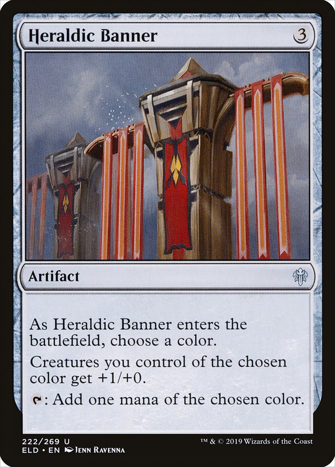 Heraldic Banner [Throne of Eldraine] | Dumpster Cat Games