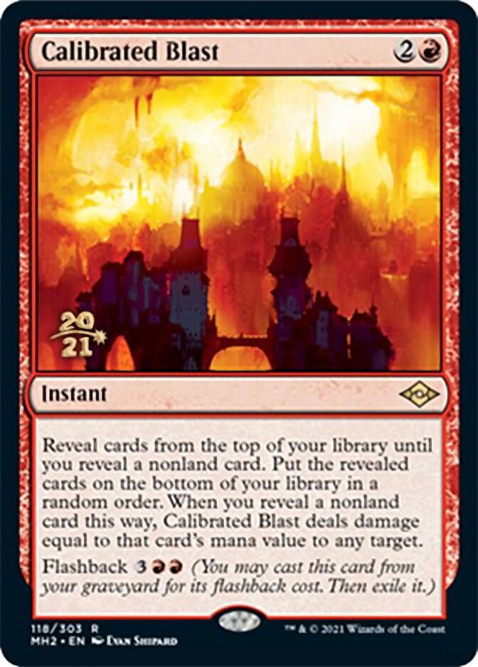 Calibrated Blast [Modern Horizons 2 Prerelease Promos] | Dumpster Cat Games