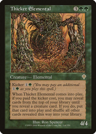 Thicket Elemental [Invasion] | Dumpster Cat Games